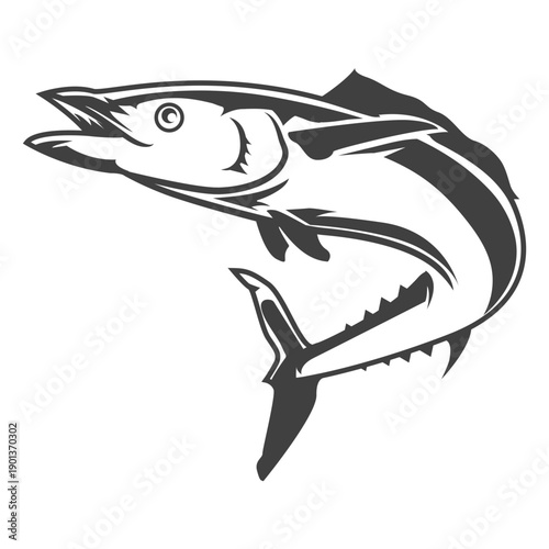Long ocean fish illustration