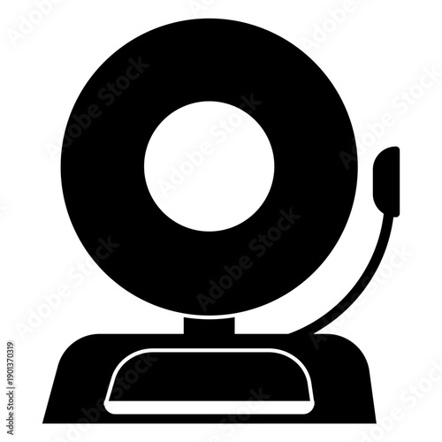 Fire alarm icon silhouette