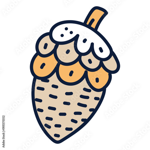 Christmas pinecone stroke color