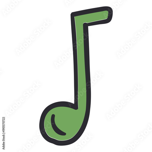 Green quaver stroke color