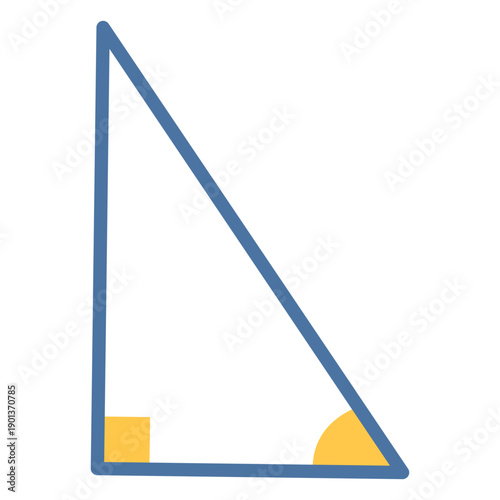 Right triangle flat