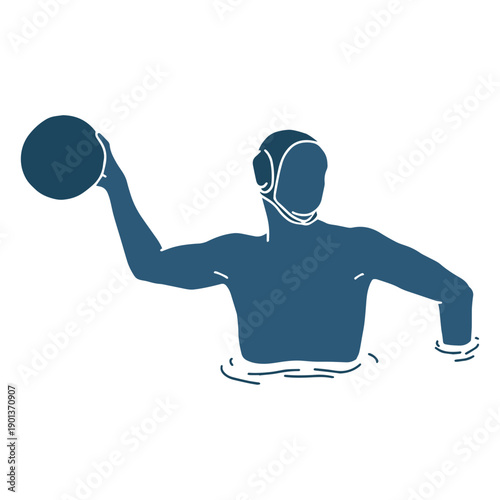 Waterpolo man posing