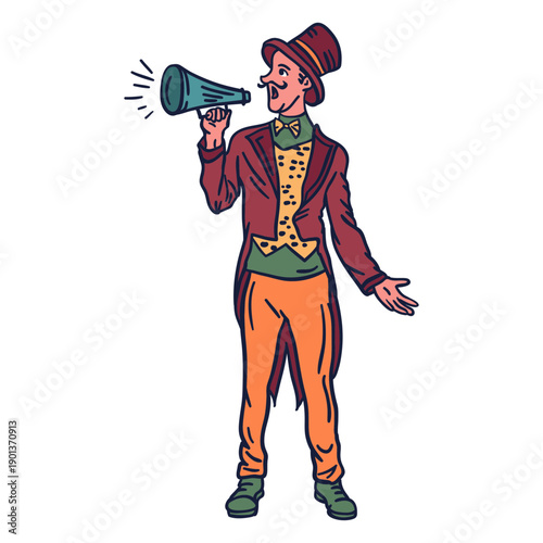 Host circus hand drawn