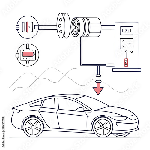 AI-controlled electric vehicle torque vectoring system concept illustrating advanced control for superior handling and performance.