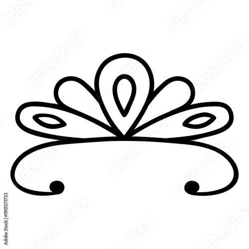 Princess tiara stroke