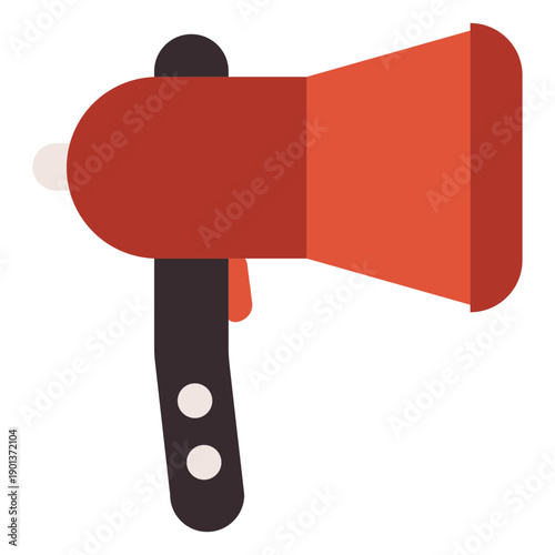 Megaphone bullhorn colorful icon