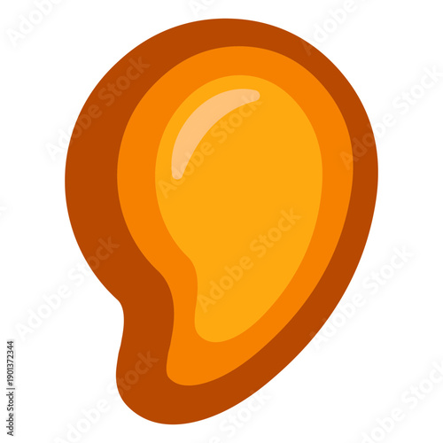 Comma punctuation glossy