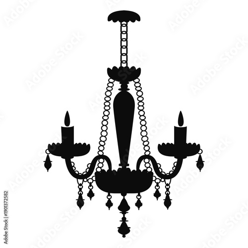 Chandelier simple two candles