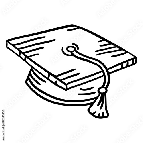 Graduation cap element stroke