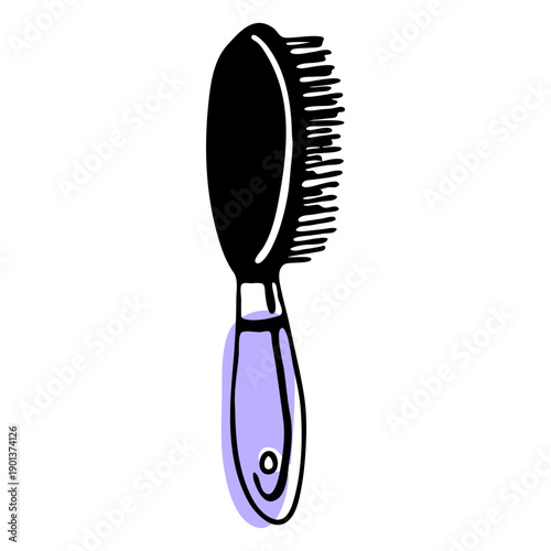 Hair brush duotone