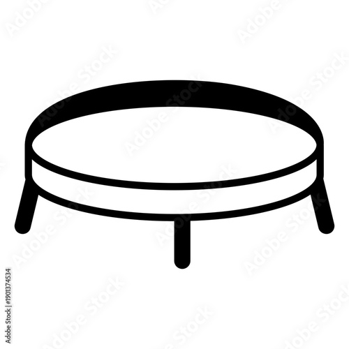 Furniture pop art stool low stroke