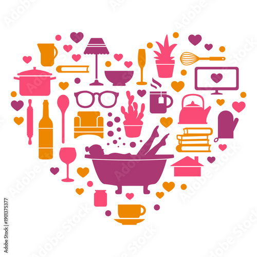 Leisure time quarantine heart composition