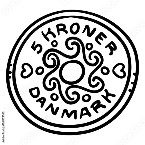 Danish coin stroke