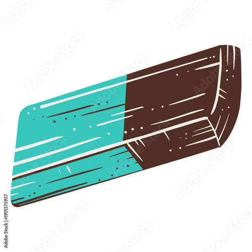 Eraser hand drawn element