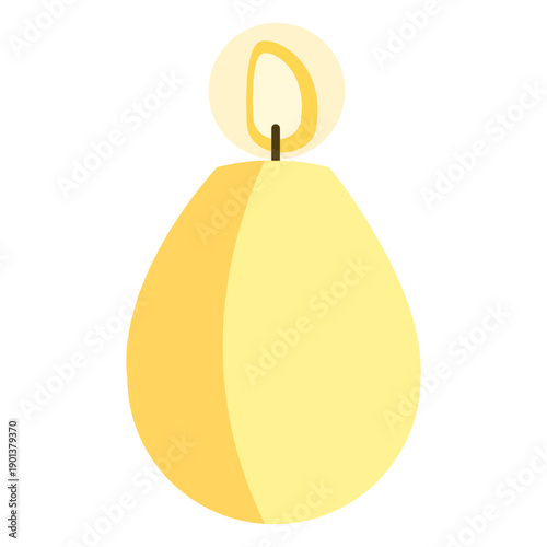 Rounded candle shape flat