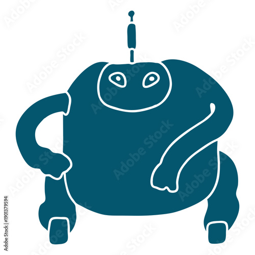 Big robot machine fat