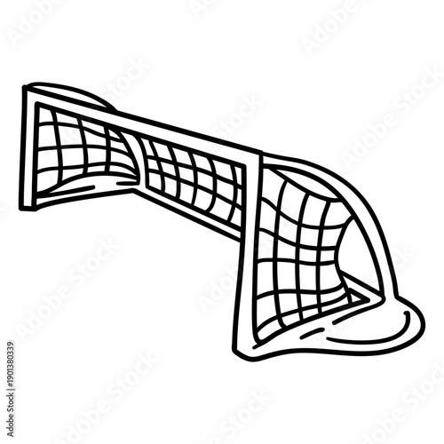 Waterpolo goal post stroke