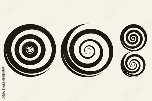 wide tight spiral shapes