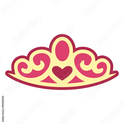 Tiara flat design