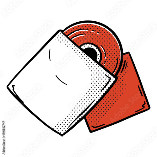 Vinyl records color-stroke