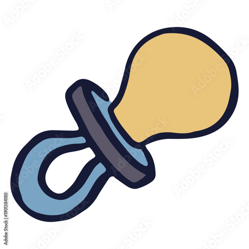 Blue pacifier flat