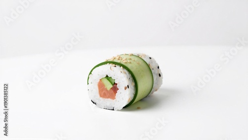 Fresh Tuna and Cucumber Sushi Roll