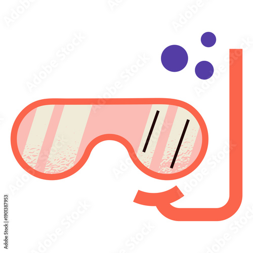 Scuba mask flat