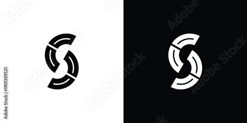 Unique and modern S street logo design