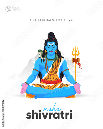 Maha Shhivarati Social Media Post , Web Banner , Print Design , Story 