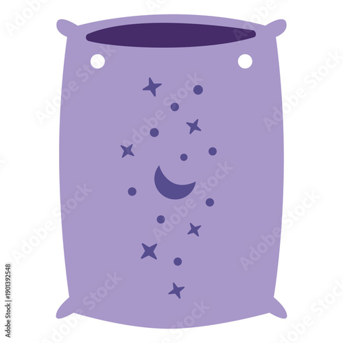 Purple pillow semi flat