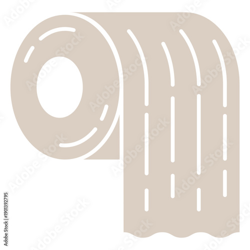 Toilet paper cut out