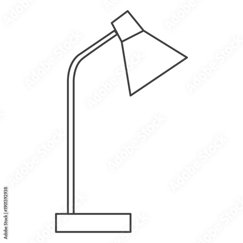 Desk lamp thin-line stroke