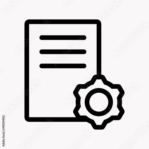 Automated Verification System Rounded Outline Icon