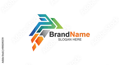 Free Download Colorful Abstract Logo Template Design Element. - GFXLoad