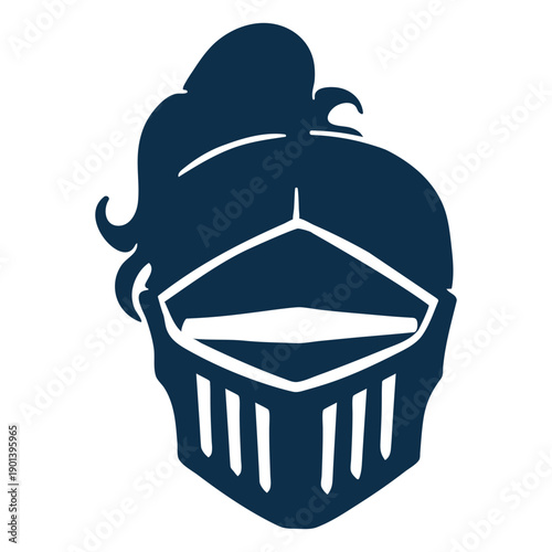 Medieval armor helmet