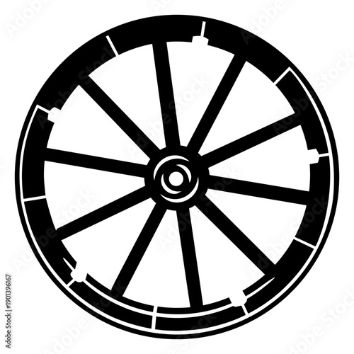 Farm's cart wheel cut out