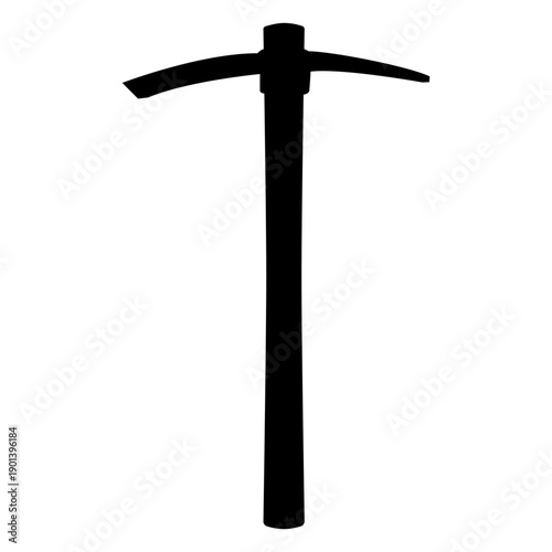 Gardening pick silhouette