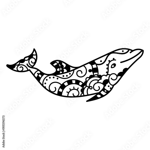 Mandala dolphin
