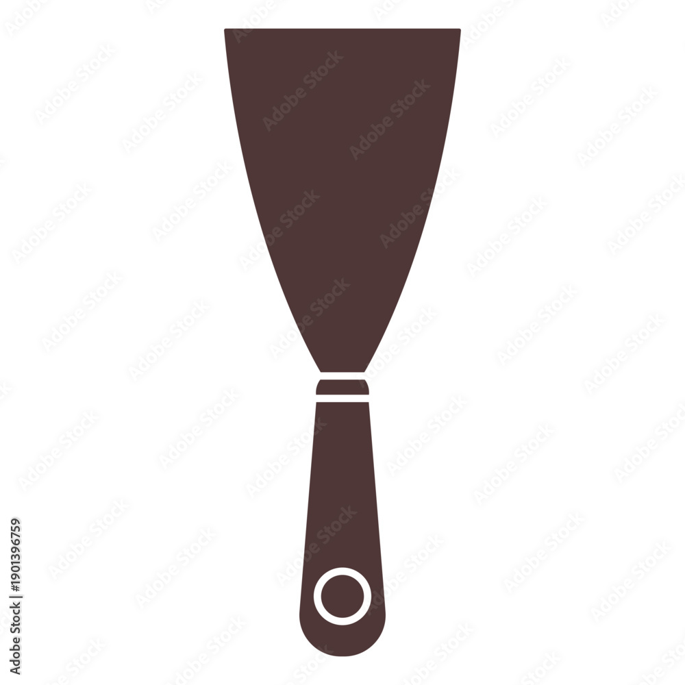 Fototapeta premium Small painter spatula cut out