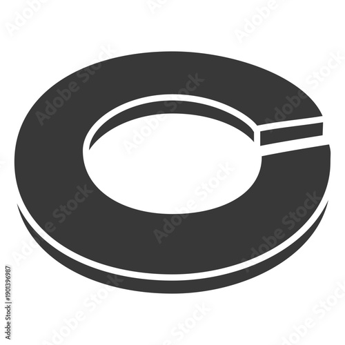 Split lock washer cut out