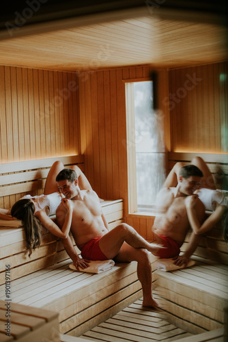 Couples relax and enjoy tim...