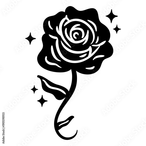 Beautifulk rose cut out