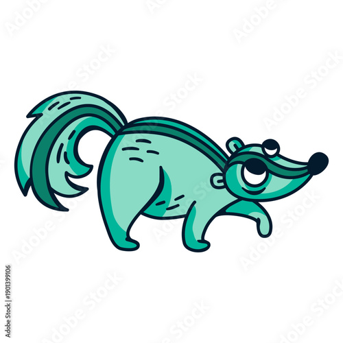Skunk cute cartoon