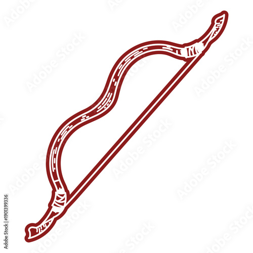 Long bow archery hobby cut out