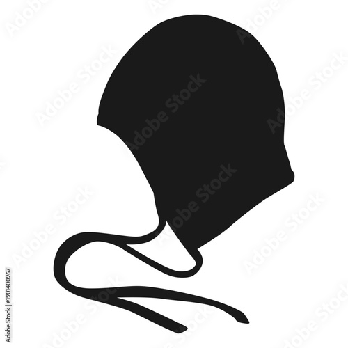 Waterpolo silhouette helmet side