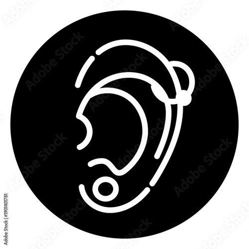 Ear cut out piercing