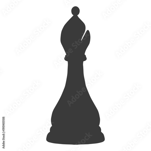 Bishop chess piece simple silhouette