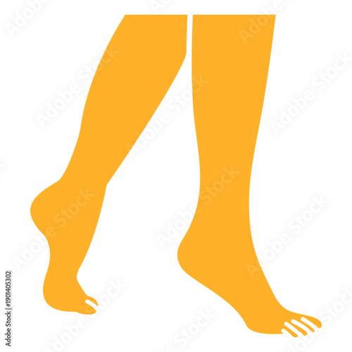 Legs and feet cut out element