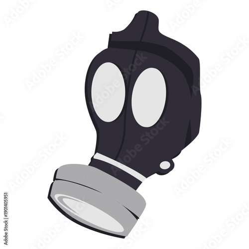 Black gas mask
