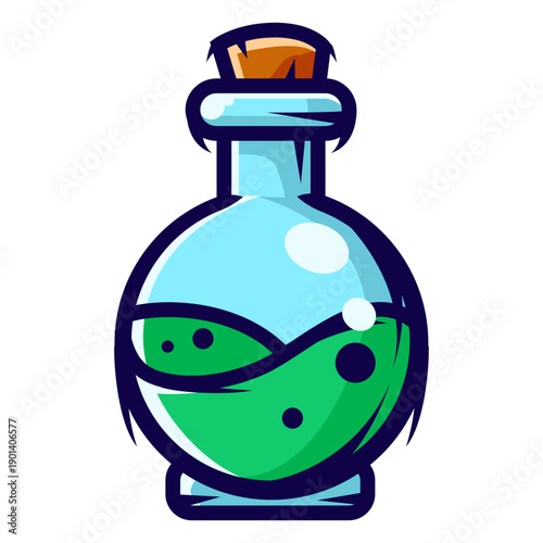 Green potion cartoon